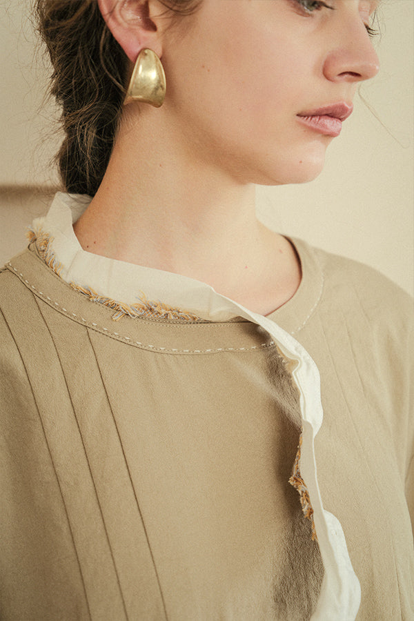 2-Way Detachable Collar Dress