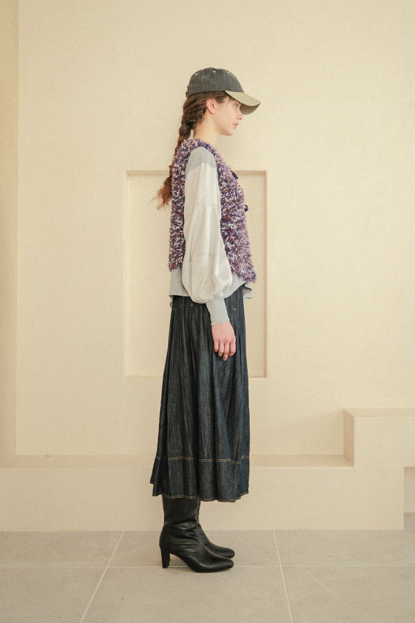Feather Tulle Vest
