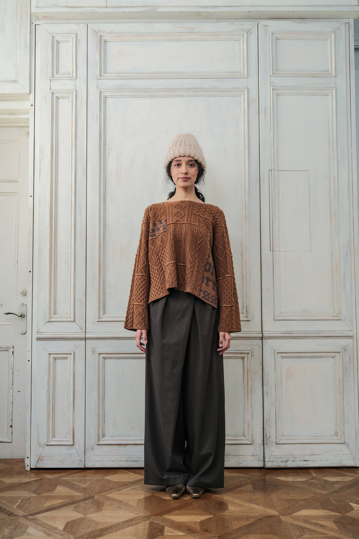 Cable Patchwork Pullover