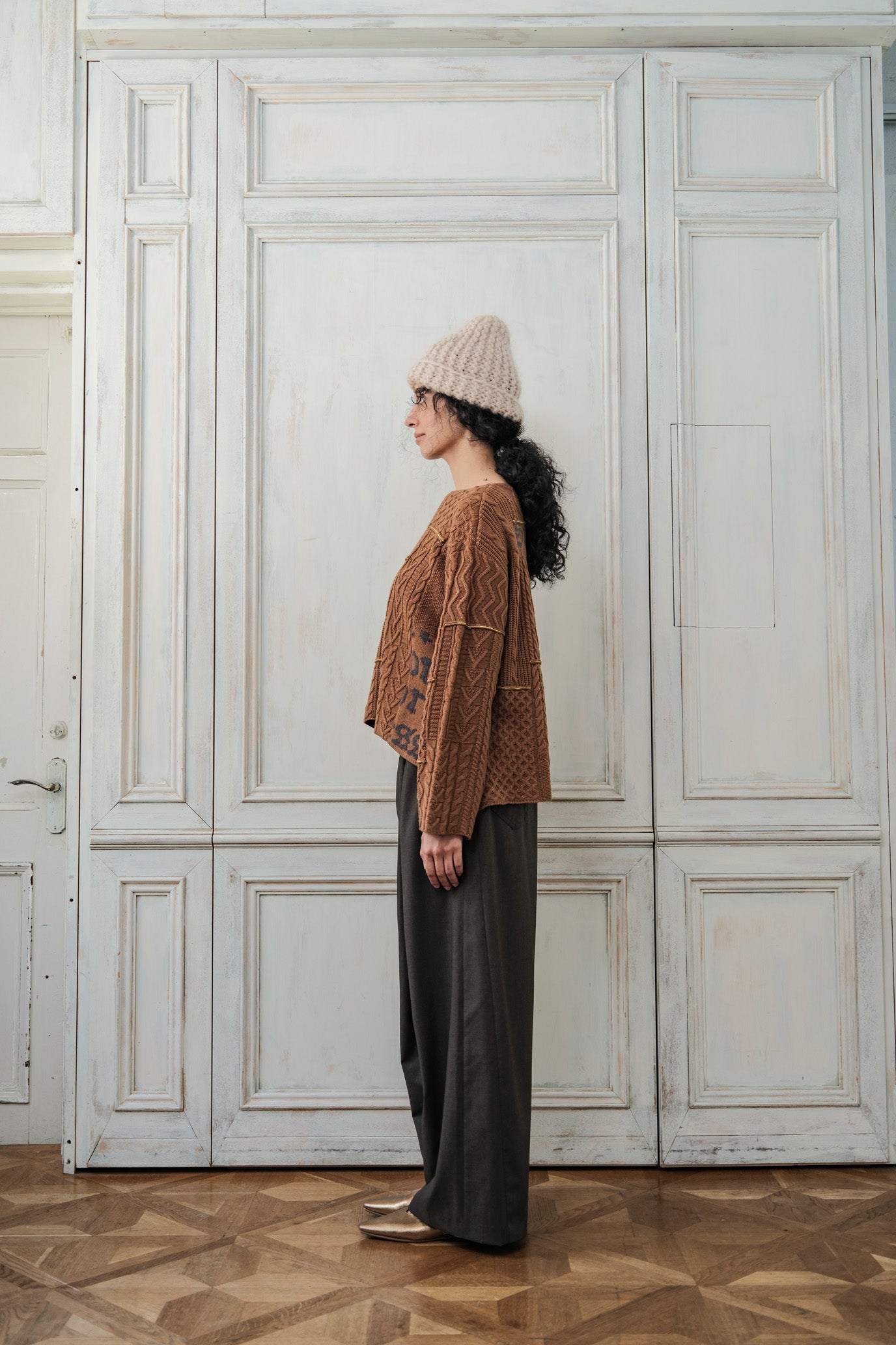 Cable Patchwork Pullover