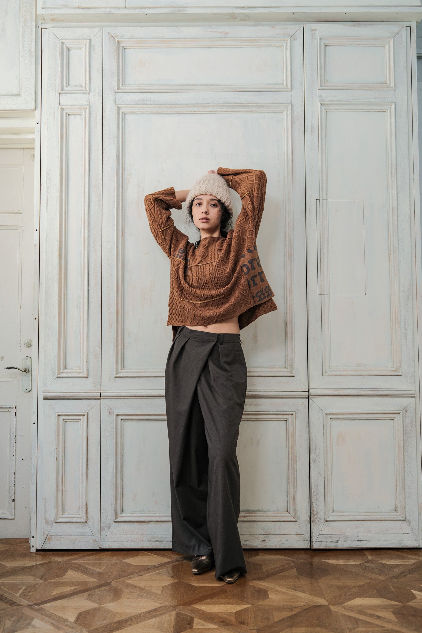 Cable Patchwork Pullover
