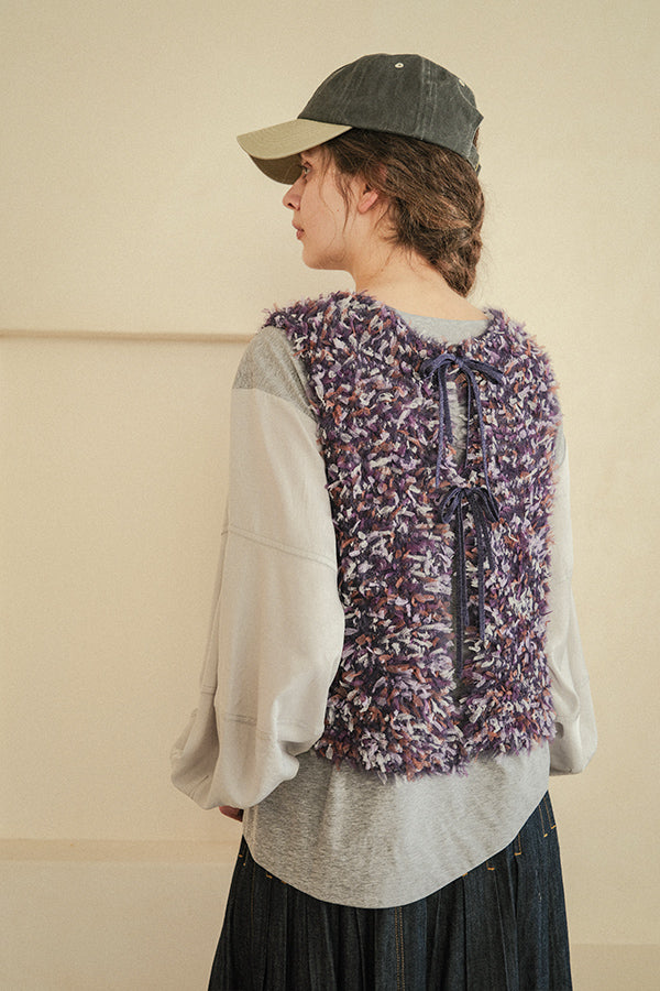 Feather Tulle Vest