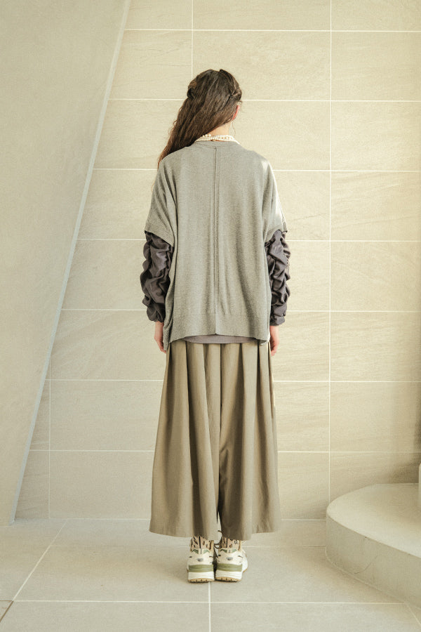 Concealed Placket Cocoon Oversized Vest