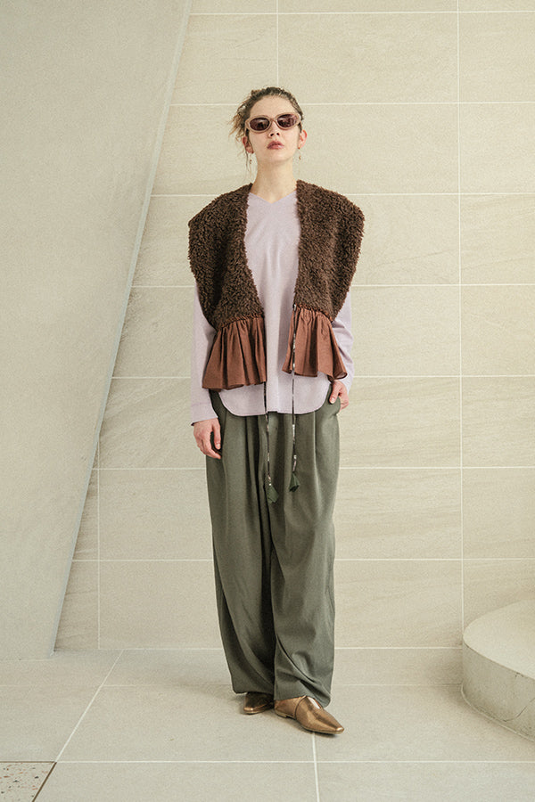 Side Tuck Trousers