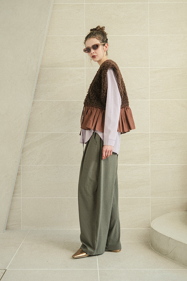Side Tuck Trousers
