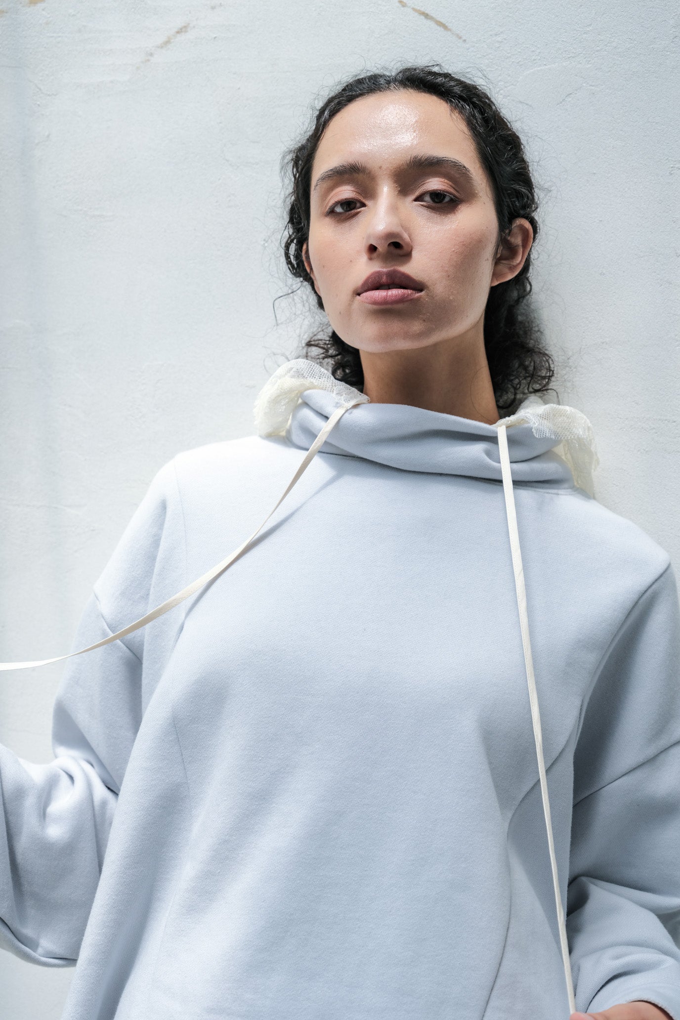 Brushed French Terry Hem Pullover