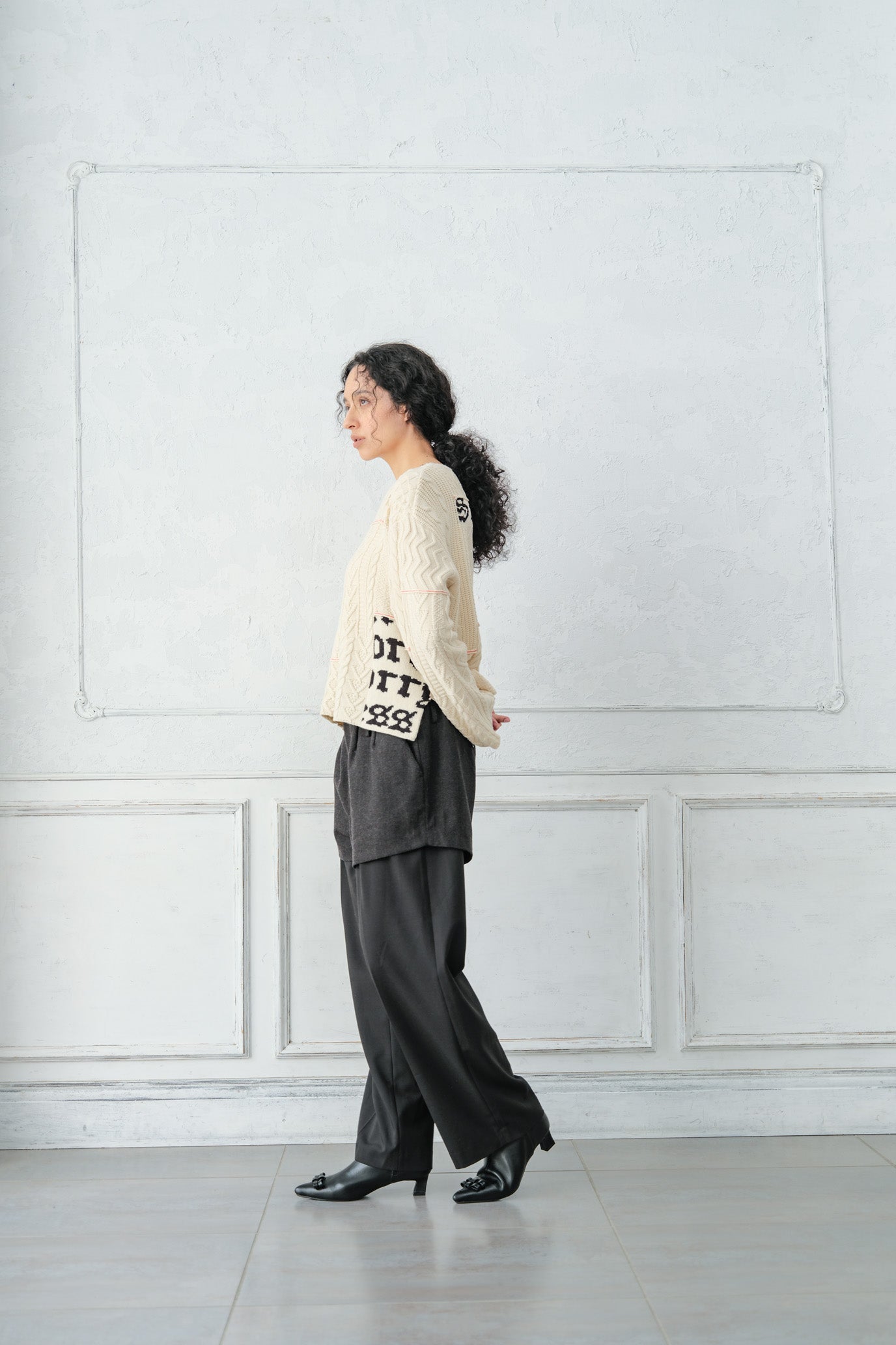 Cable Patchwork Pullover