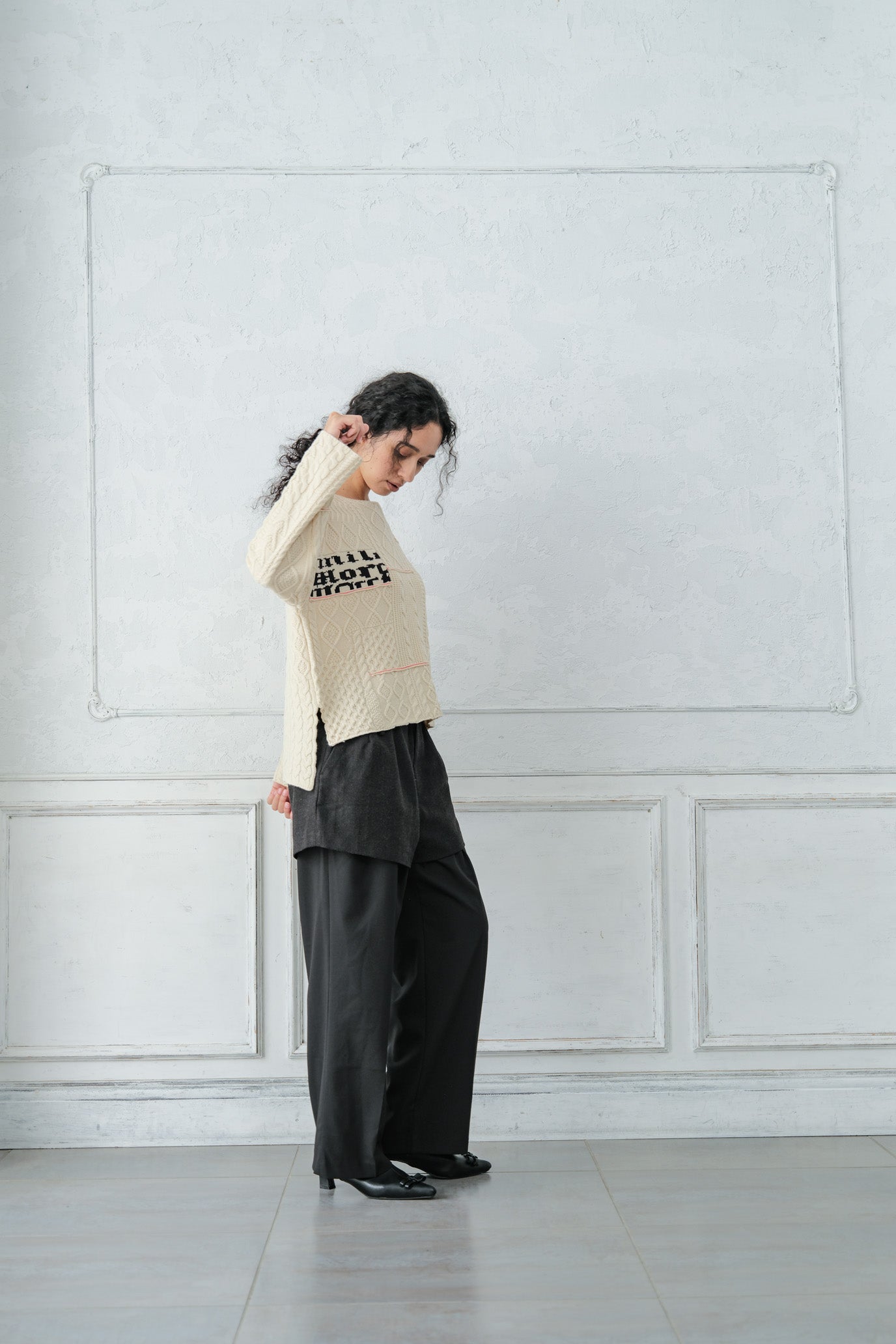 Cable Patchwork Pullover