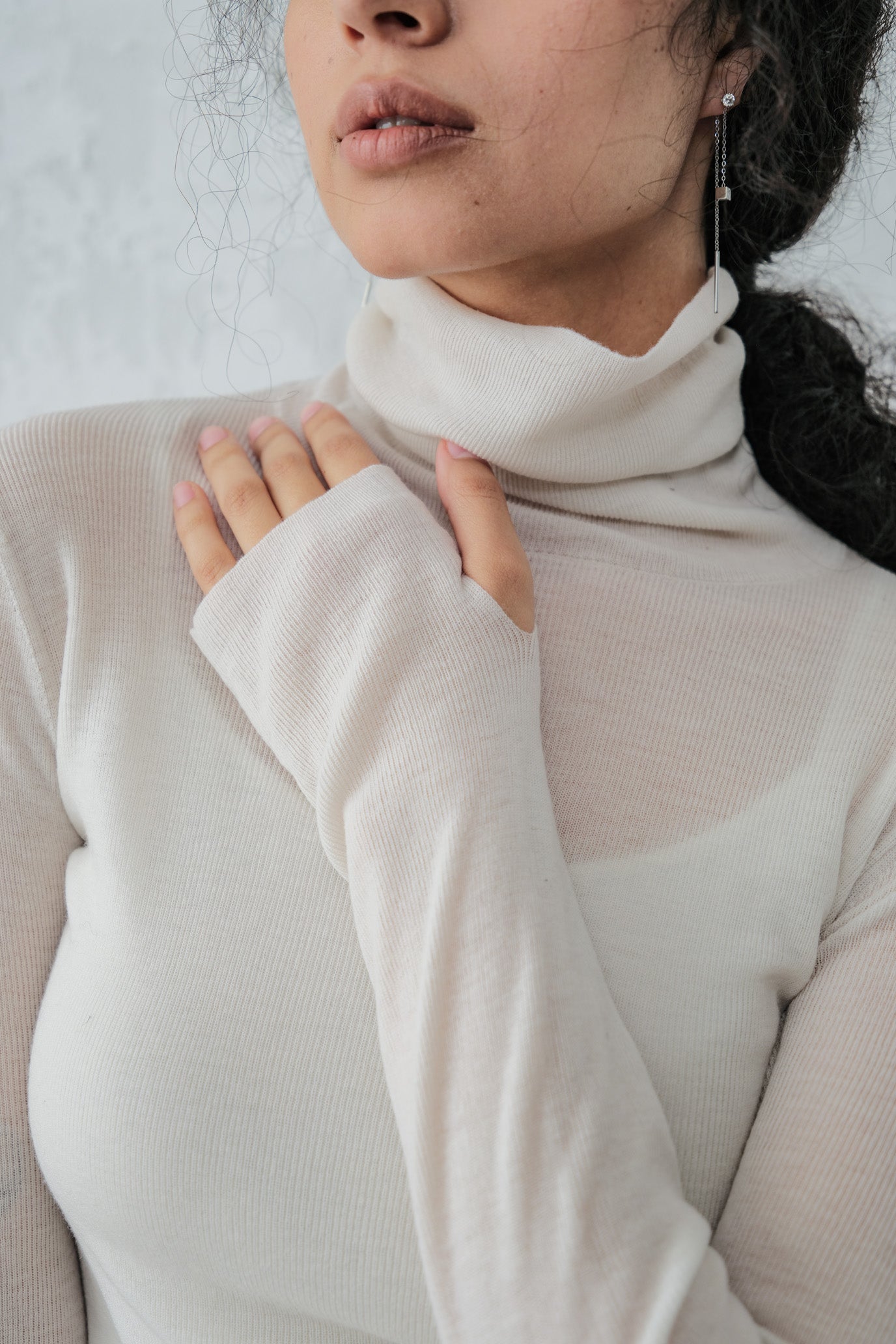 MOCOCHI Rib Turtleneck Pullover