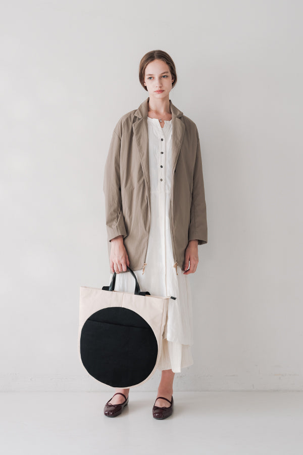 Round Motif Two-Tone 2-Way Bag