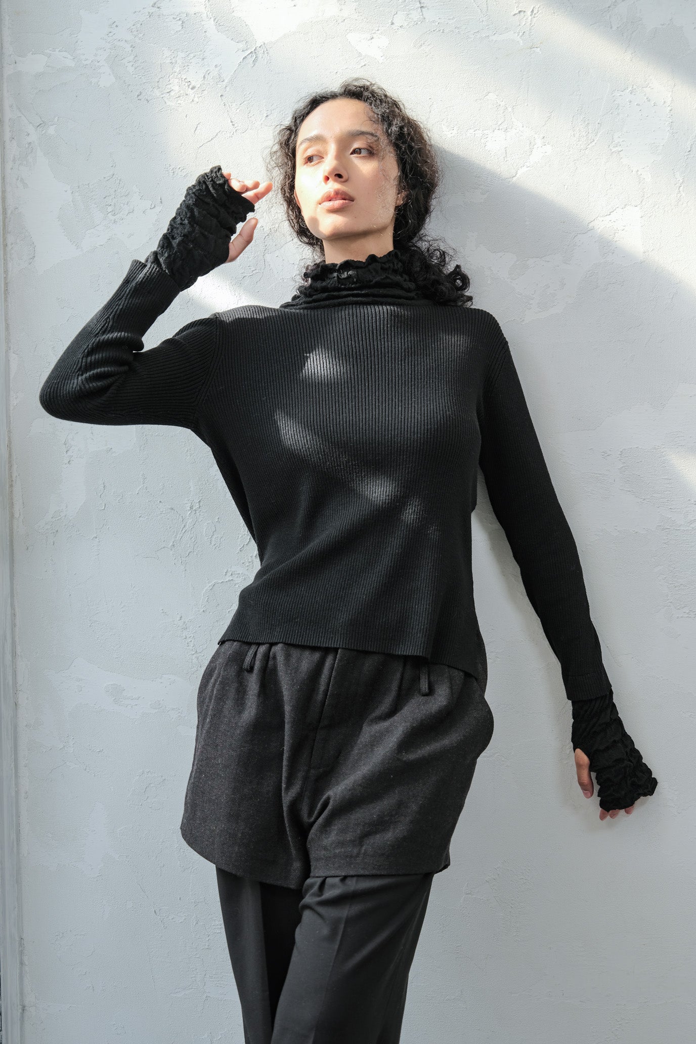 Lace Rib Pullover