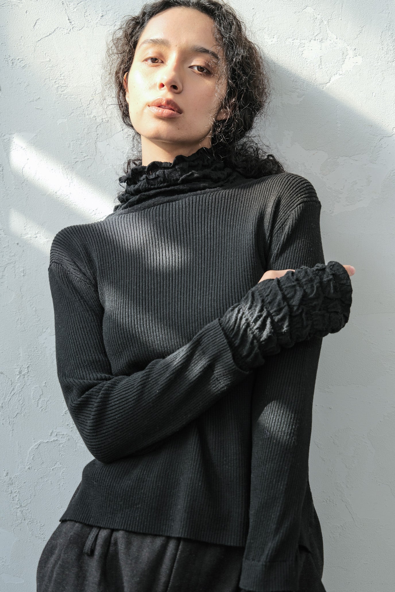 Lace Rib Pullover