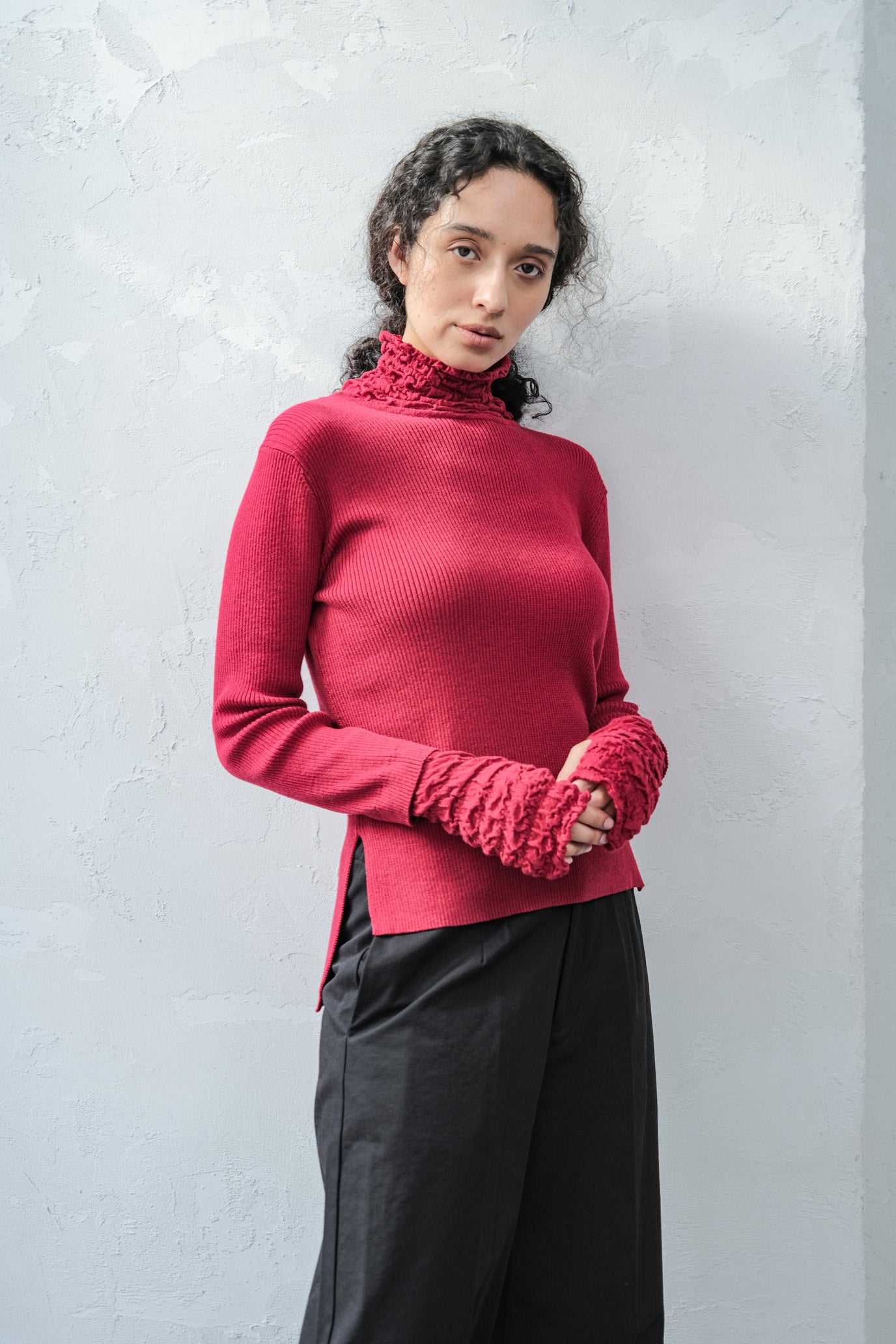 Lace Rib Pullover