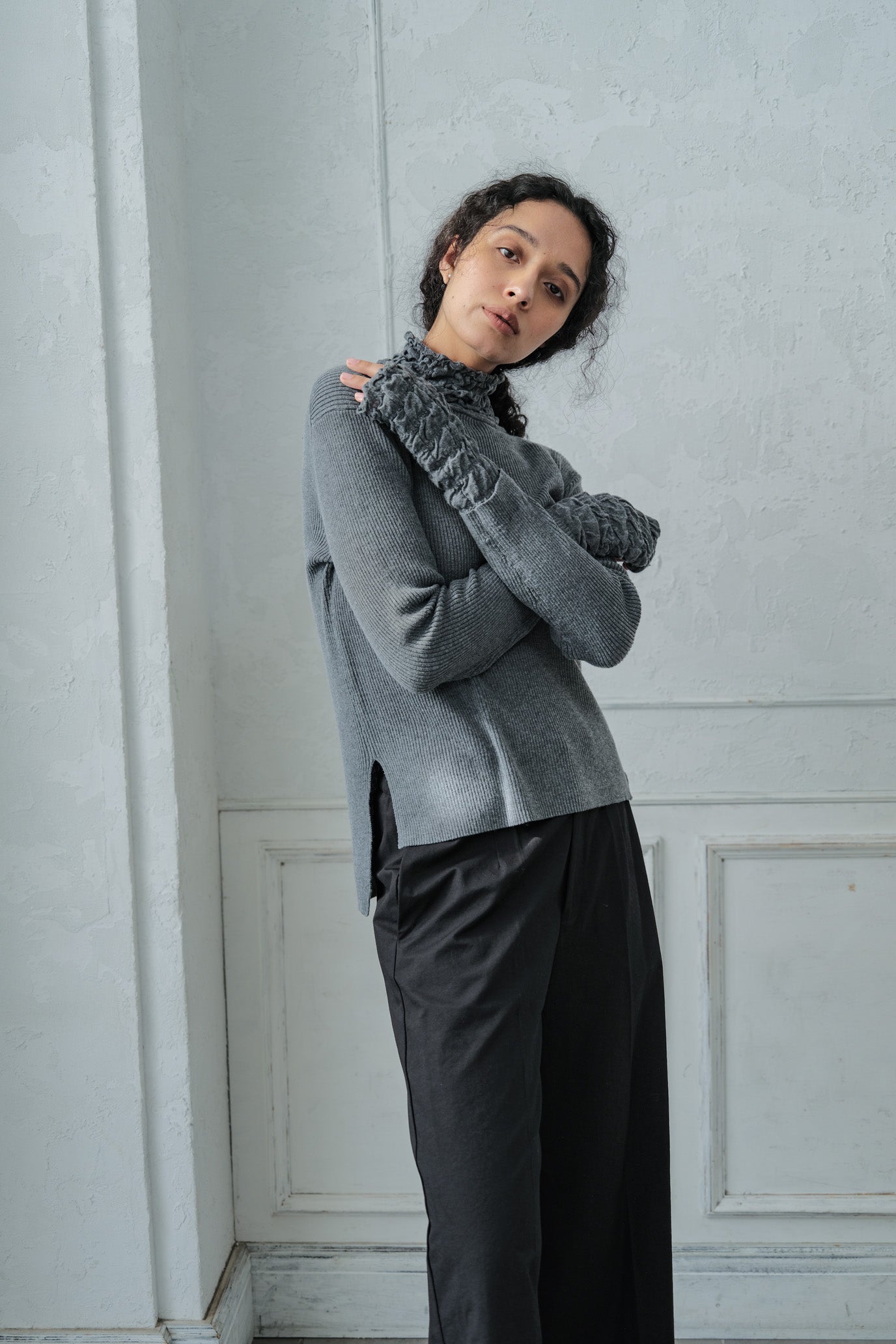 Lace Rib Pullover