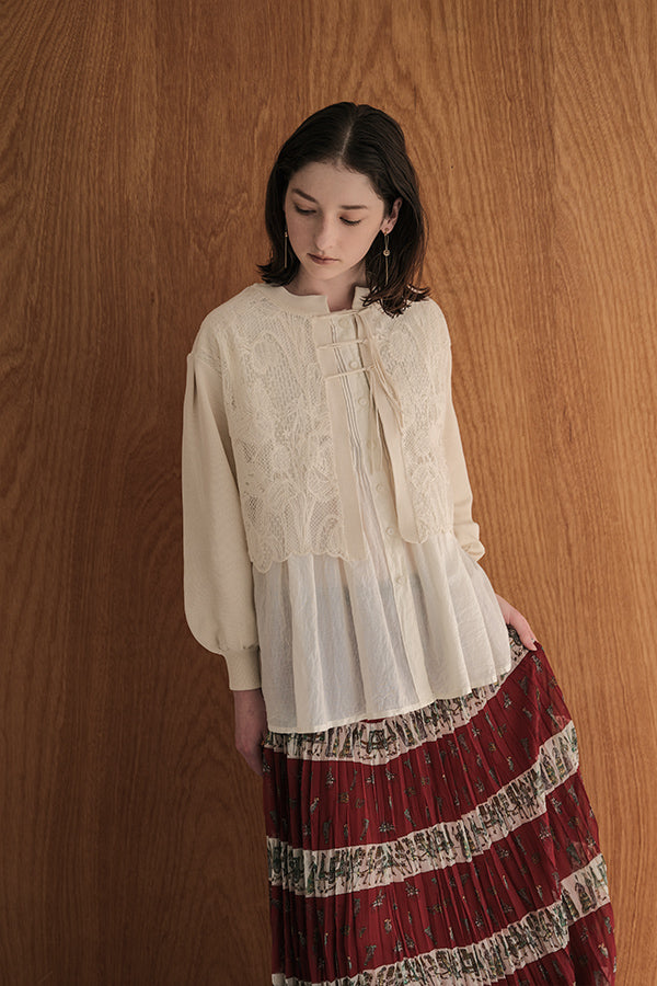 Floral Veil Cardigan
