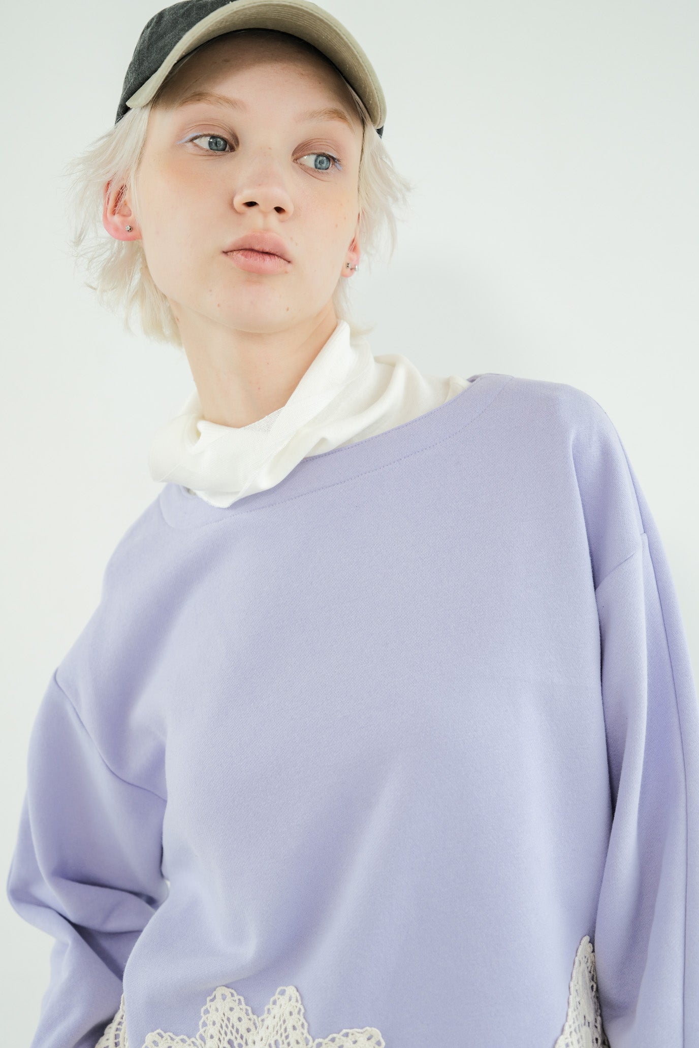 Double Tulle High Neck Inner Top