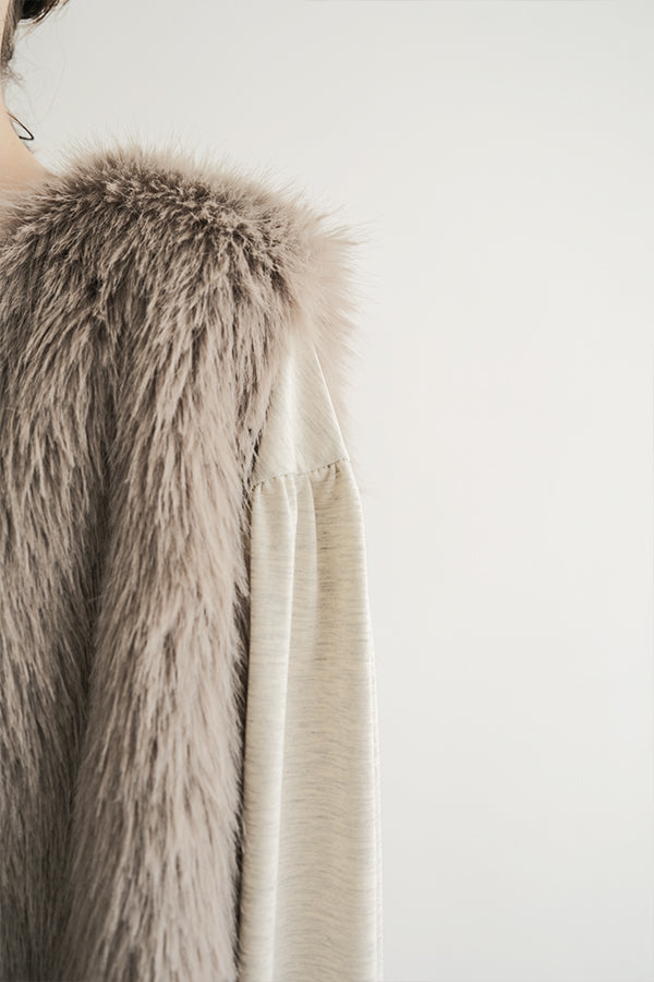 Layered-Look Fur Vest