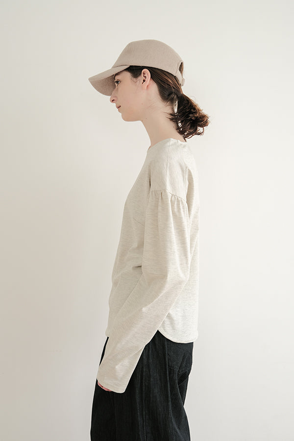 Gather Sleeve Long Sleeve T-Shirt