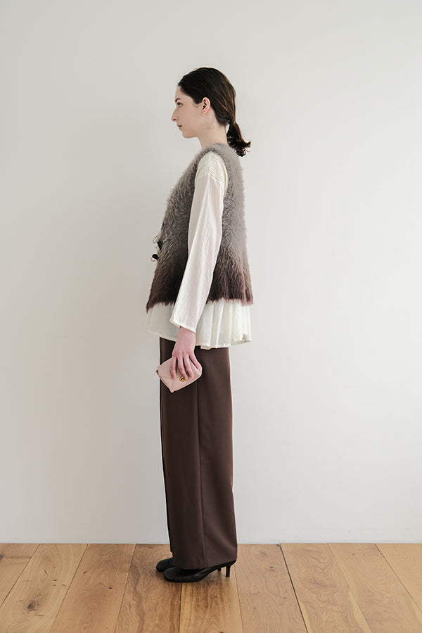 Space-Dyed Feather Flare Vest