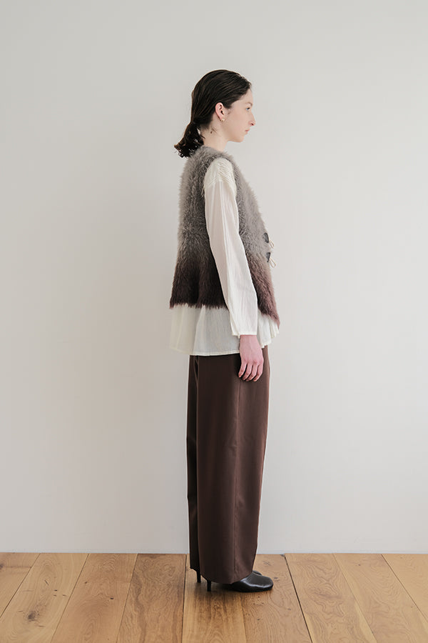 Space-Dyed Feather Flare Vest