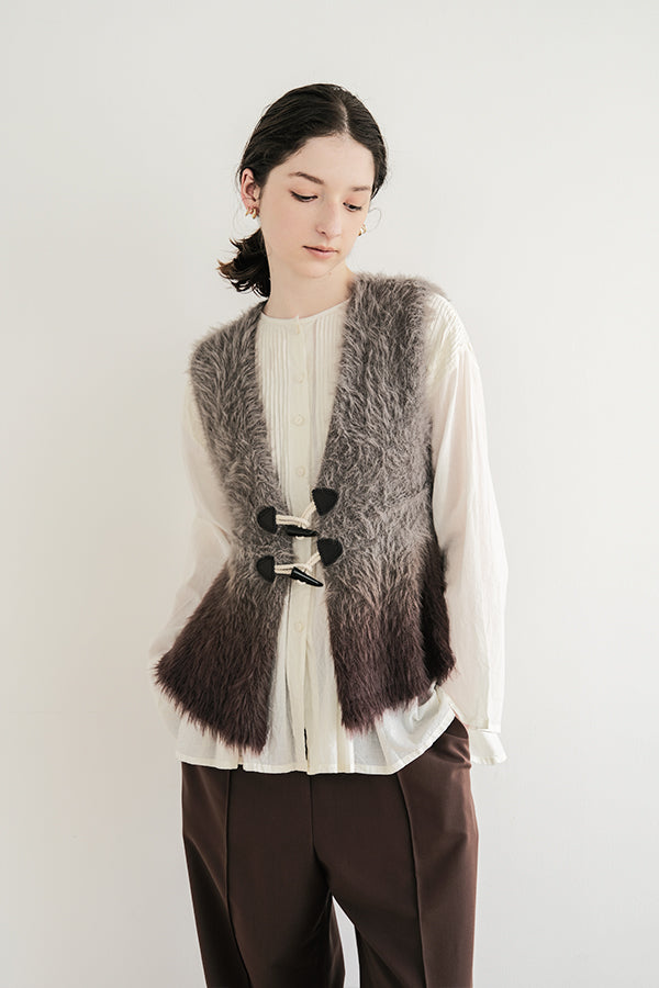 Space-Dyed Feather Flare Vest