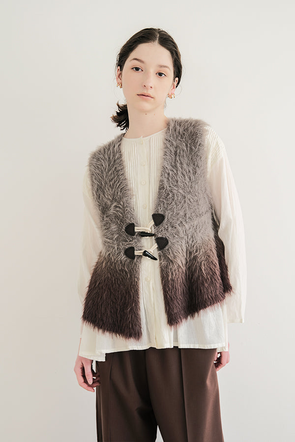 Space-Dyed Feather Flare Vest