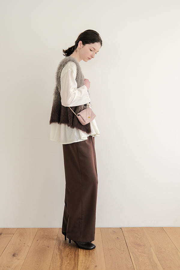 Space-Dyed Feather Flare Vest