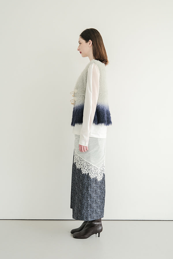 Jacquard Wide-Leg Trousers