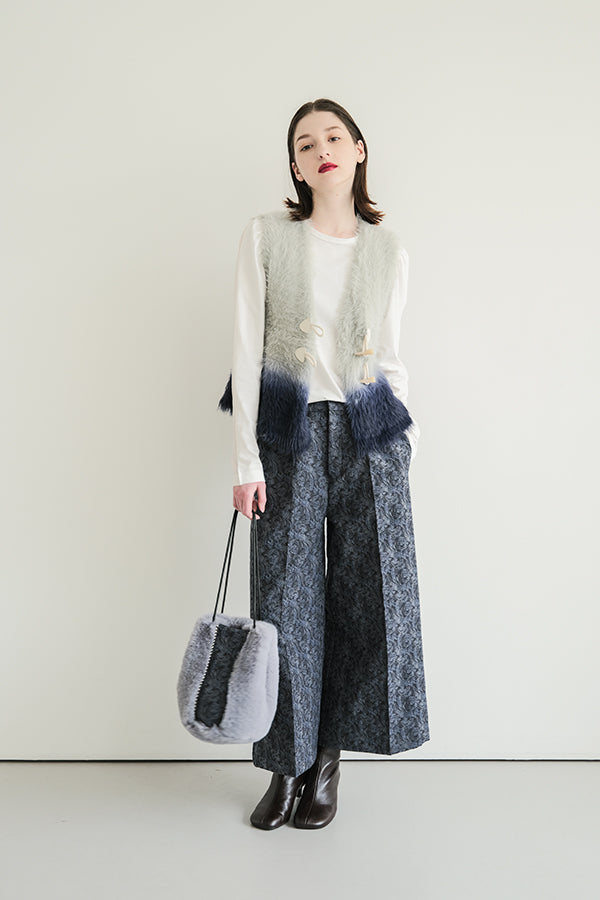 Space-Dyed Feather Flare Vest