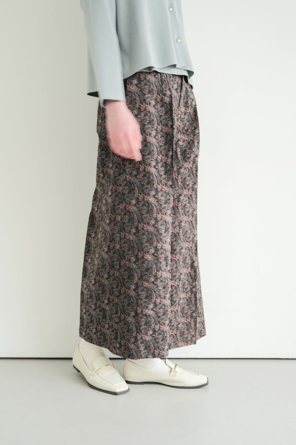 Jacquard Wide-Leg Trousers