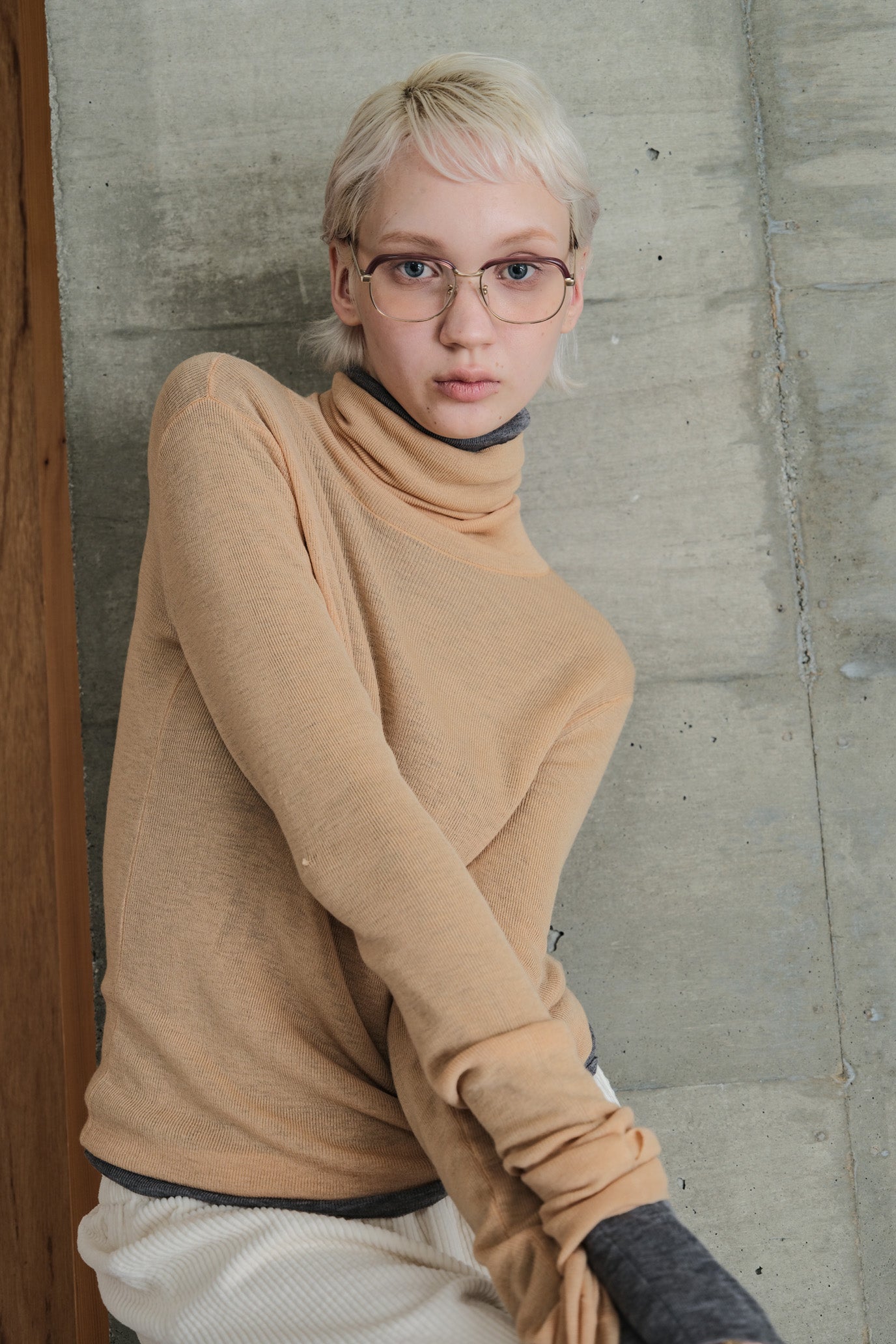 MOCOCHI Rib Turtleneck Pullover