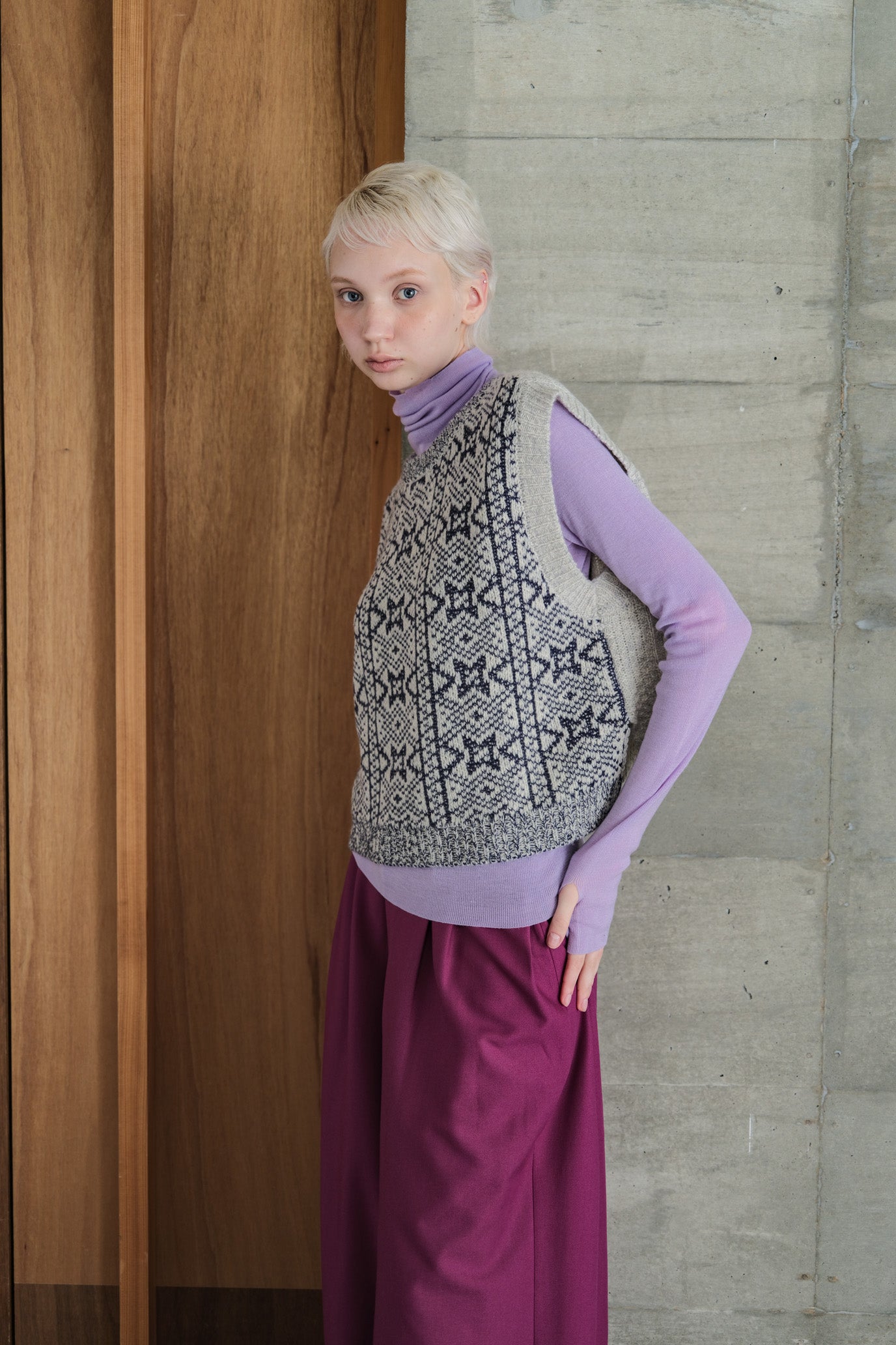 2-Way Aran Nordic Vest