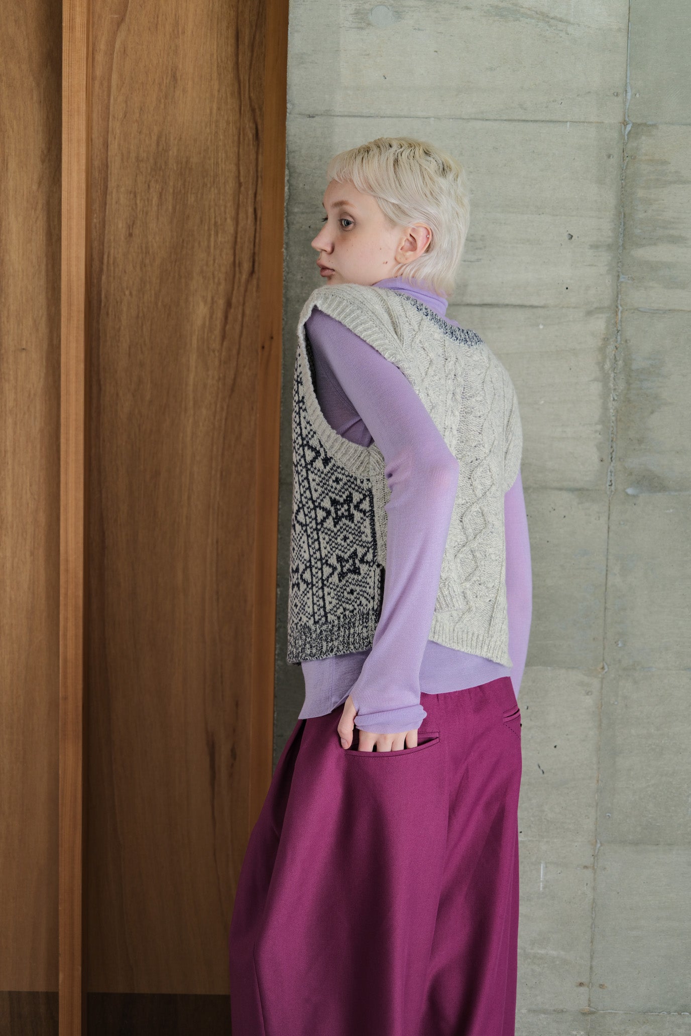 MOCOCHI Rib Turtleneck Pullover