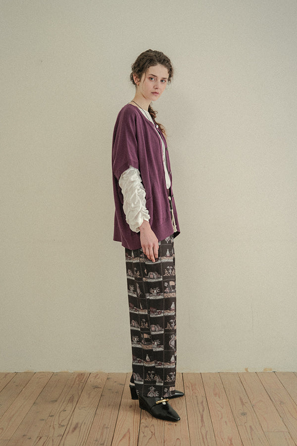 Concealed Placket Cocoon Oversized Vest