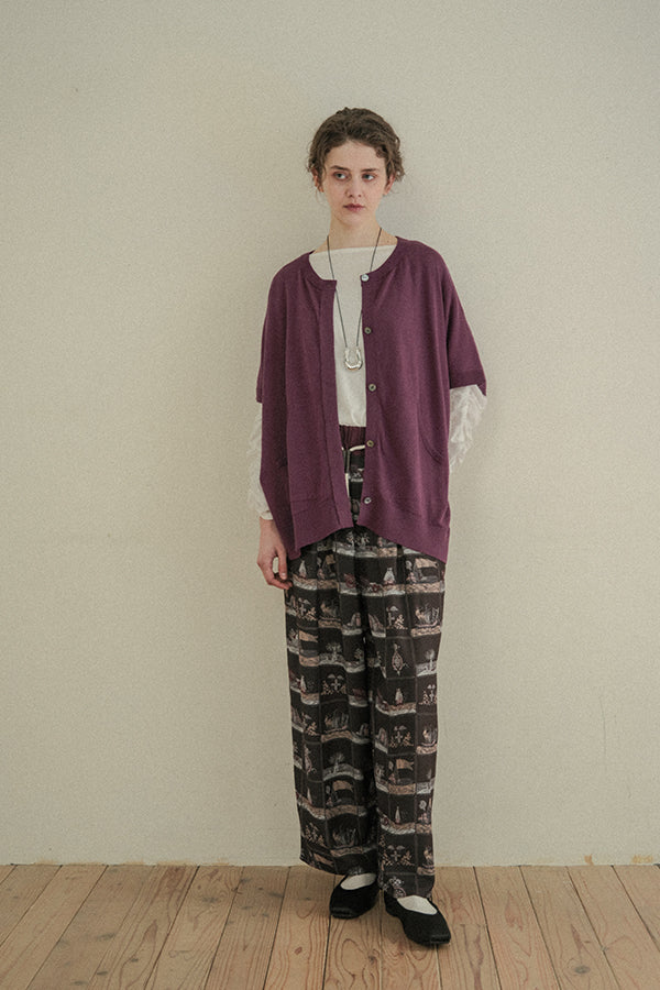 Concealed Placket Cocoon Oversized Vest