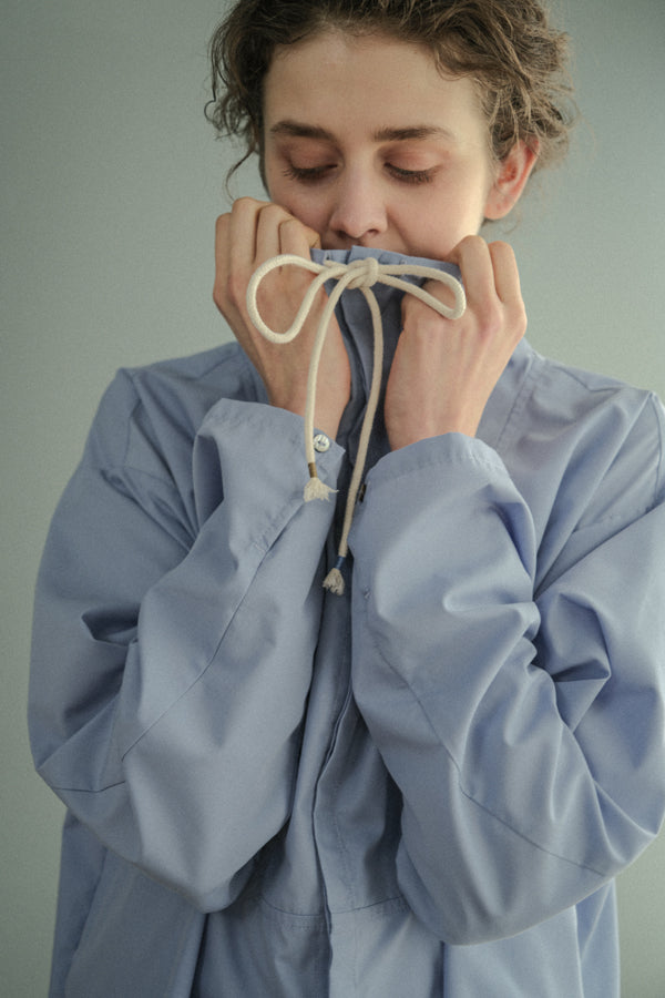 High Neck Paneled Shirt