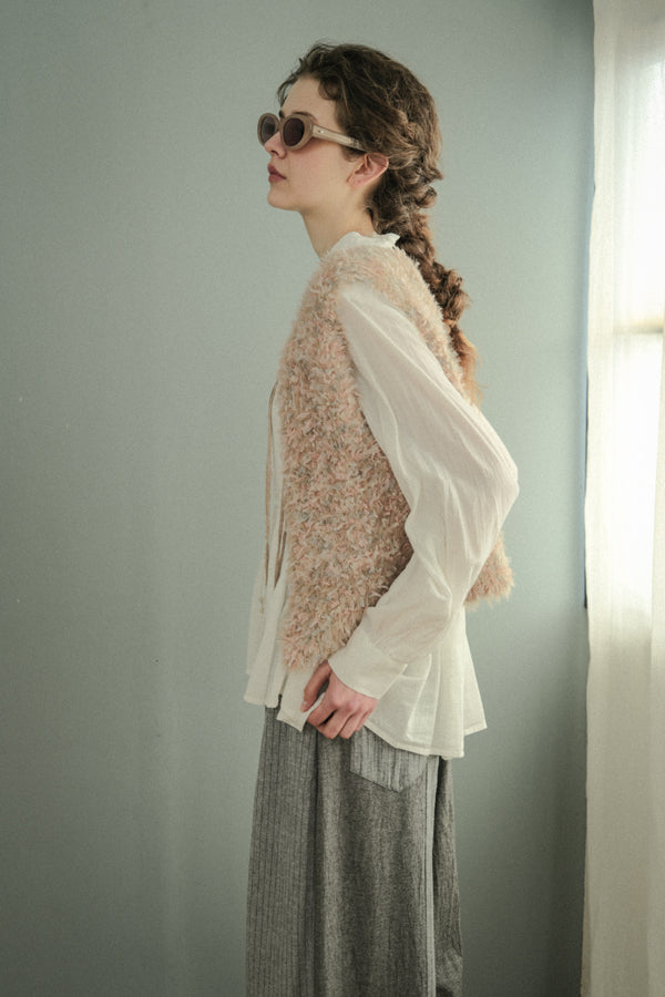 Feather Tulle Vest