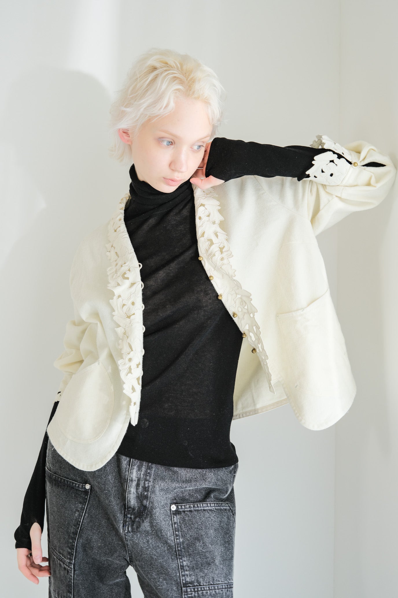 MOCOCHI Rib Turtleneck Pullover