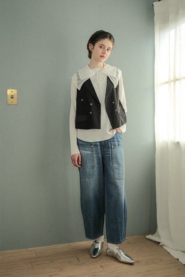 Drawstring Detachable Collar