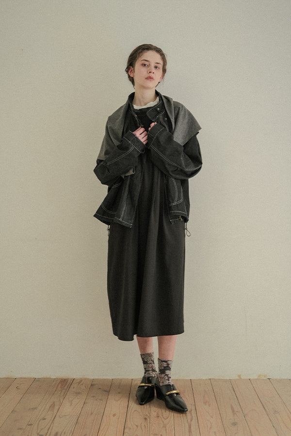 2-Way Detachable Collar Dress