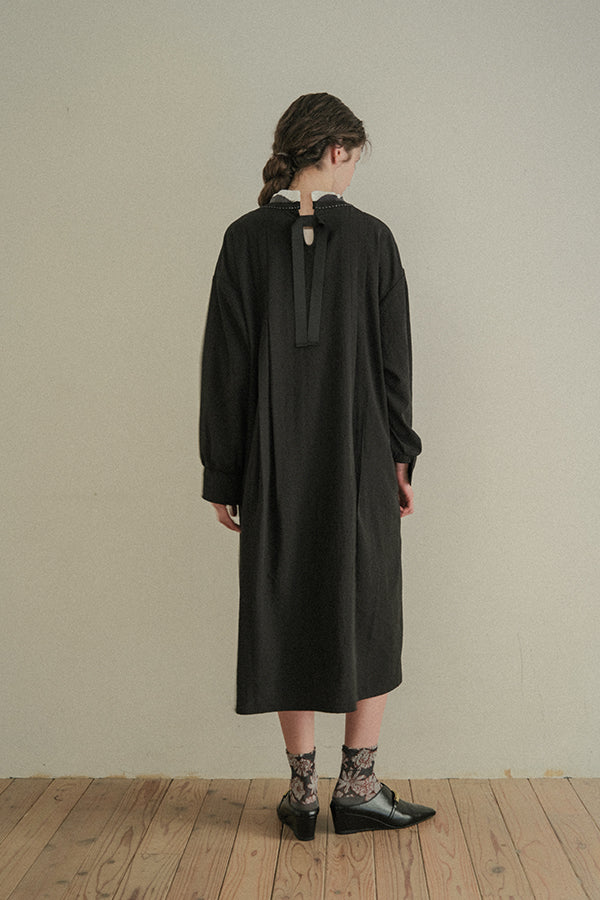 2-Way Detachable Collar Dress