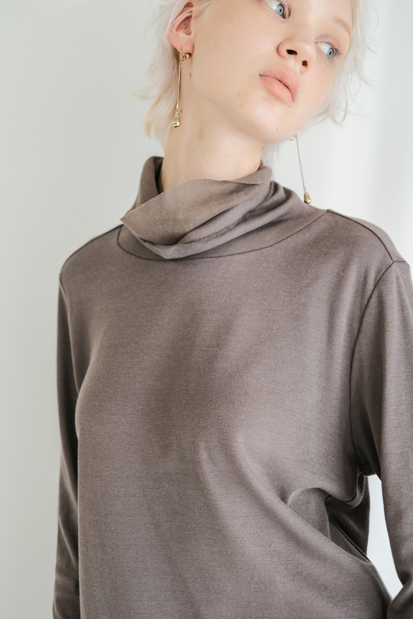 Double Tulle High Neck Inner Top