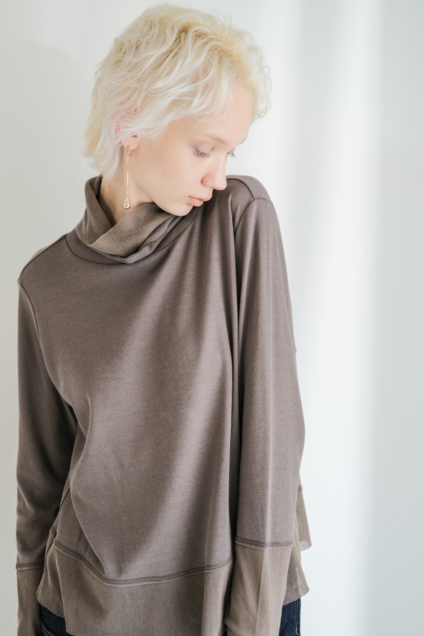 Double Tulle High Neck Inner Top