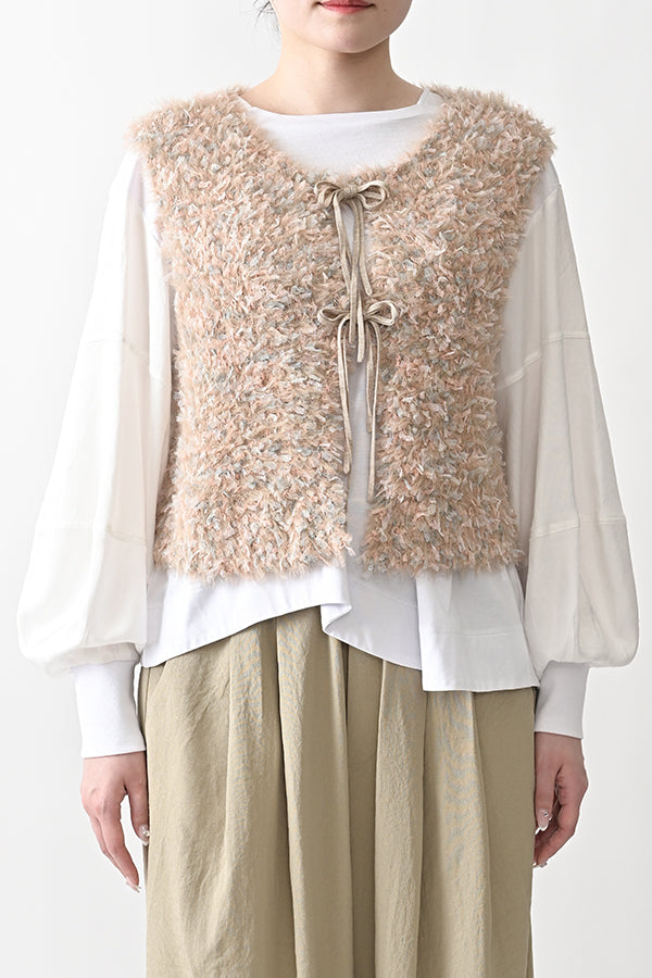 Feather Tulle Vest