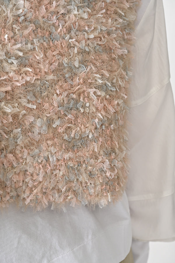 Feather Tulle Vest