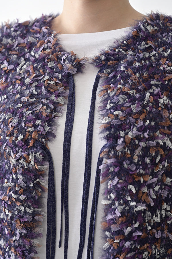 Feather Tulle Vest