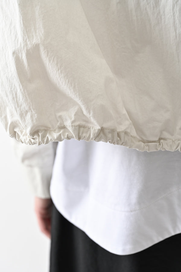 Shirred Collar Dolman Blouson