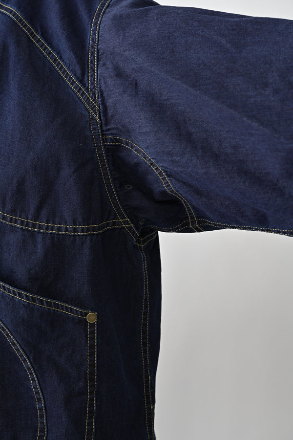 Curve Patch Denim Jacket