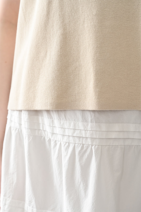 2-Way Full Milano Knit Sleeveless Pullover