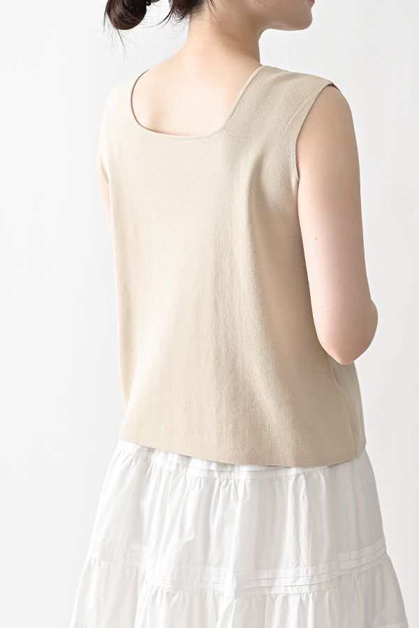 2-Way Full Milano Knit Sleeveless Pullover